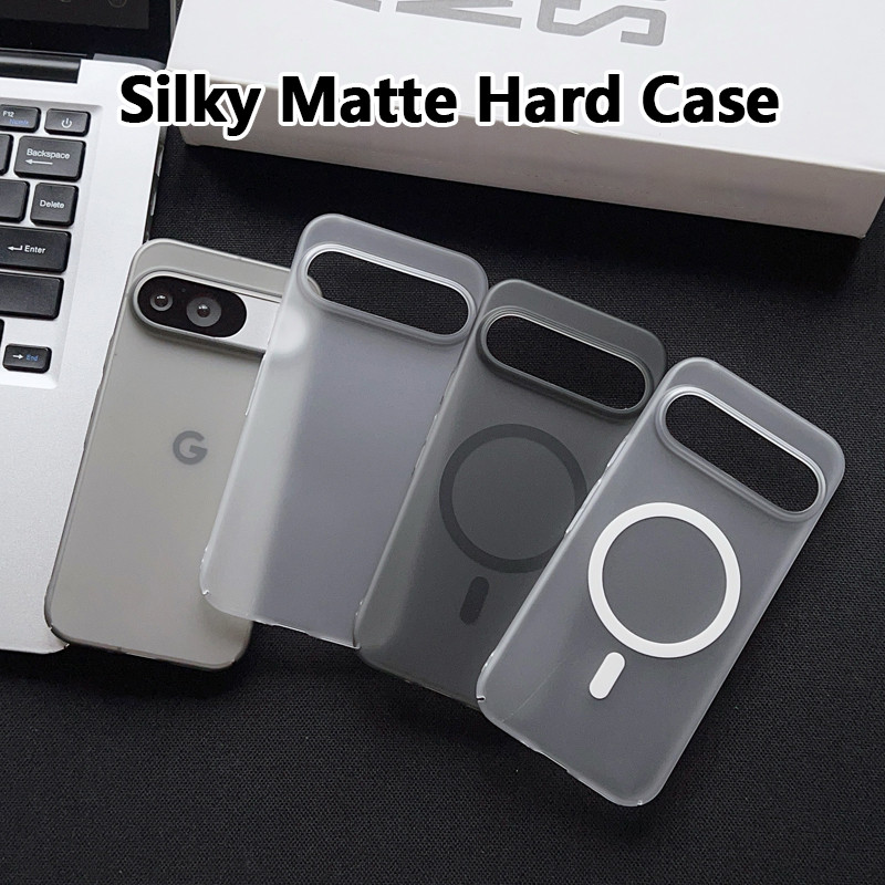 Ultra Thin Ice Matte Hardence PC โปร่งแสงสําหรับ Google Pixel 10 9 Pro Anti-Fingerprint กันกระแทก Slim ผิว Silky คลุมทั้งหมดเปลือกแม่เหล็ก