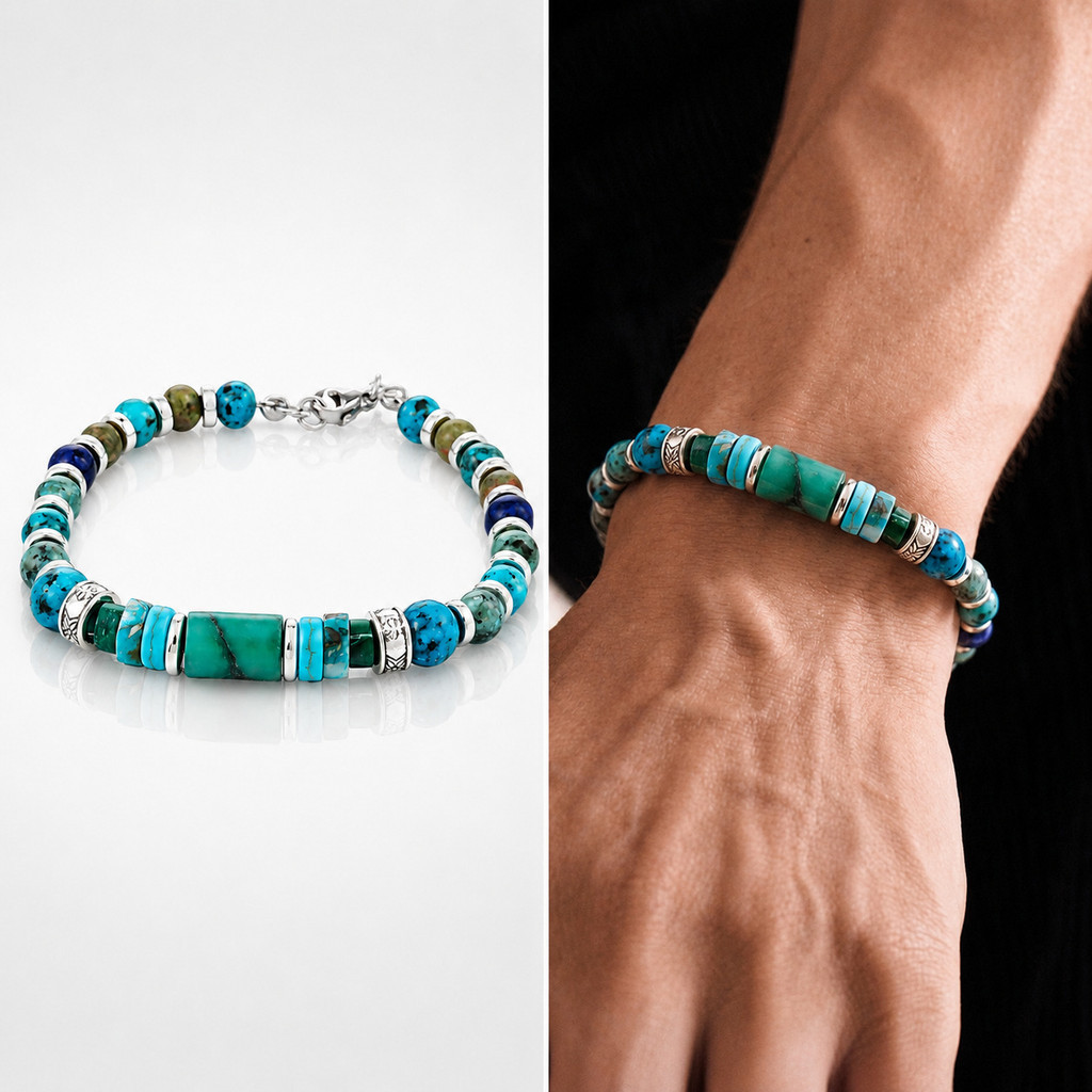 สร้อยข้อมือสร้อยข้อมือ Turquoise Hand-Beaded Alloy Bohemian Style One Size Men Women New Products Li