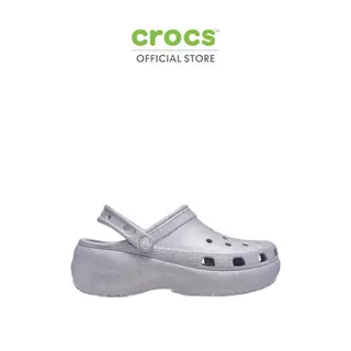 CROCS รองเท้าลำลองผู้หญิง CLASSIC PLATFORM GLITTER CLOG รุ่น 207241-5PS - MAUVE MIST
