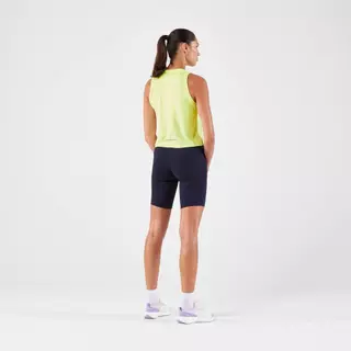 Decathlon Women'S Running Breathable Short Tank Top เสื้อกล้ามผู้หญิงทรงสั้นใส่วิ่งรุ่น Kiprun Run 500 Dry - Yellow