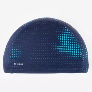 Decathlon Mesh Swim Cap - Printed Fabric - Size S หมวกว่ายน้ำผ้าตาข่ายพิมพ์ลาย ขนาด S - Turquoise