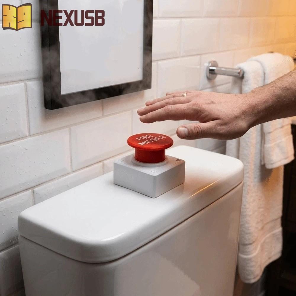 ปุ่มกดถังส้วม NEXUSBEAM จับตาที่โดดเด่น ปุ่มเปลี่ยนฟลัชธีมอวกาศมีสไตล์ สัมผัสกดเรียบ ติดตั้งง่าย ปุ่มห้องน้ําในครัวเรือน