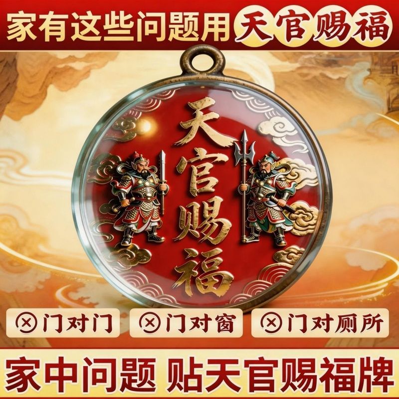 [ปัญหาภายในประตู] Heaven Official Blessing Bronze Alloy Glass Blessing Pendant KIO
