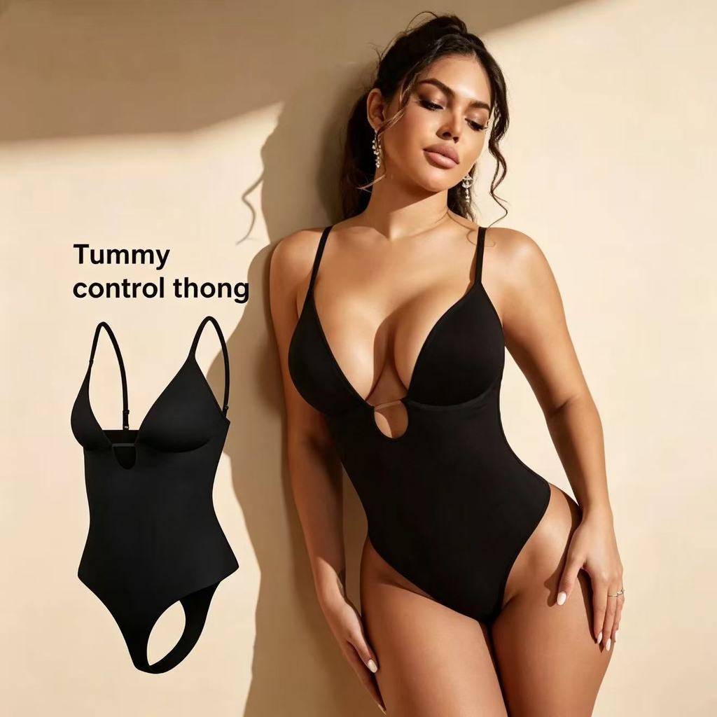 ฤดูร้อนสวมใส่คอปกแคบ-เอวสลิงแคบ-Abdomen T-Shaped ฟิตเนสโยคะ Body Shaper TJWL