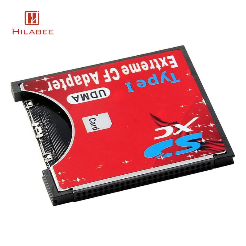 HILABEE Single Flash SD MMC Standard CF Type CF Card Adapter สูงสําหรับกล้อง (อะแดปเตอร์ SD-CF)