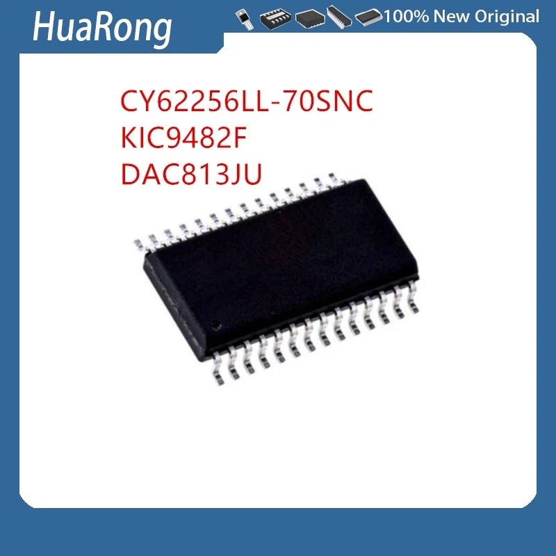 5 ชิ้น/แบทช์ CY62256LL-70SNC CY62256 KIC9482F K1C9482F DAC813JU DAC813 SOP28