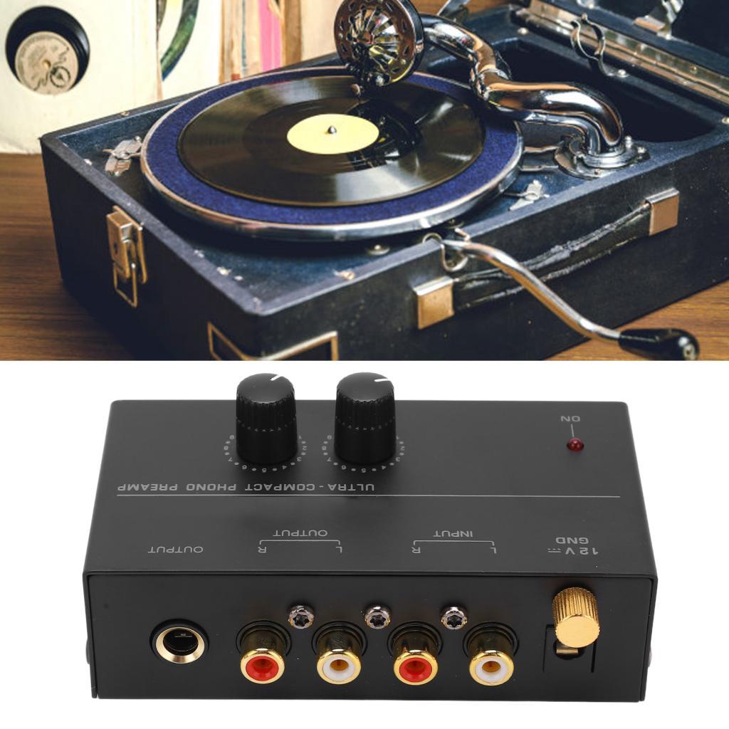 Phonograph Phono Preamp ที่ยอดเยี่ยม Sound Preamp Preamplifier สําหรับเครื่องเล่นบันทึก