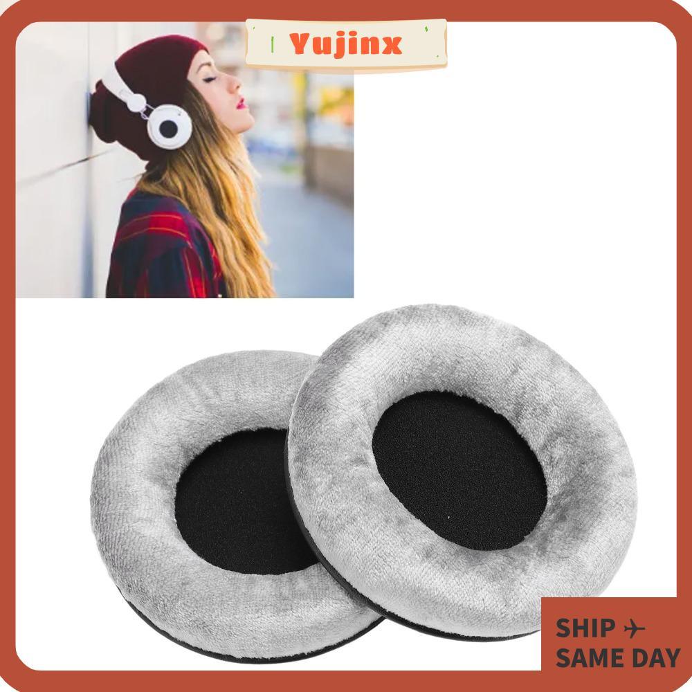 YUJINX 2PCS Noise Isolation Ear Cushions,นุ่มสบายกํามะหยี่เปลี่ยนแผ่นรองหูฟัง,หน่วยความจําโฟม 100 มม