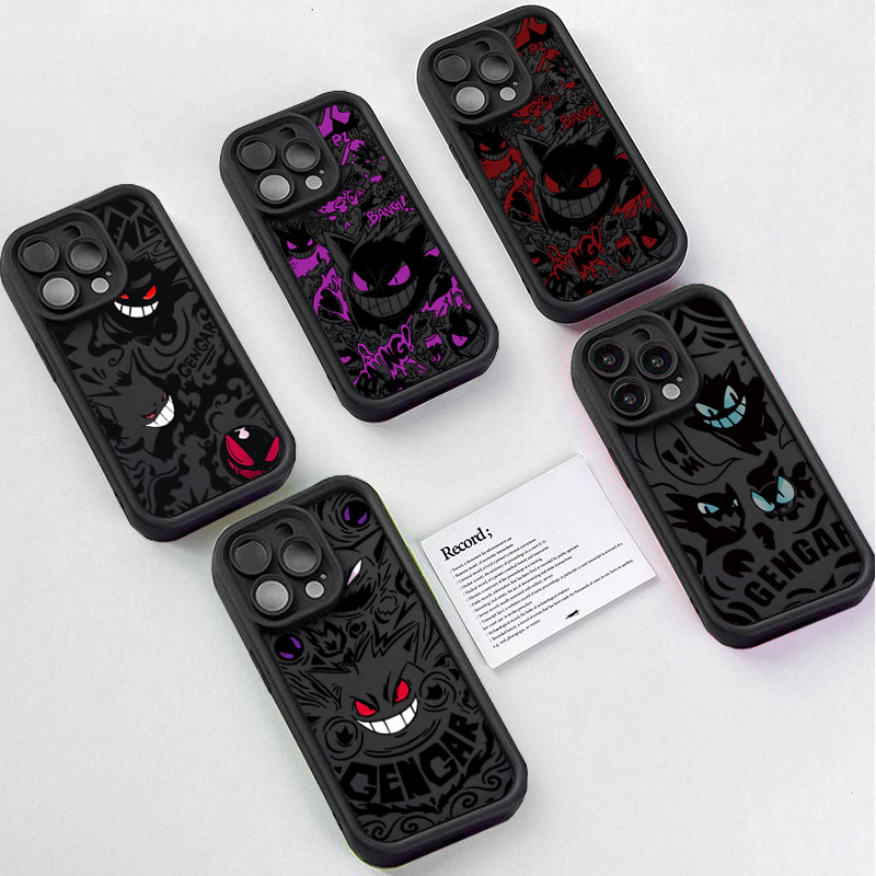 อะนิเมะสีดํา Gengars สําหรับ Motorola Moto G86 G56 G14 G06 E14 G05 G34 G75 GPlay 2025 E13 E40 E32 เค