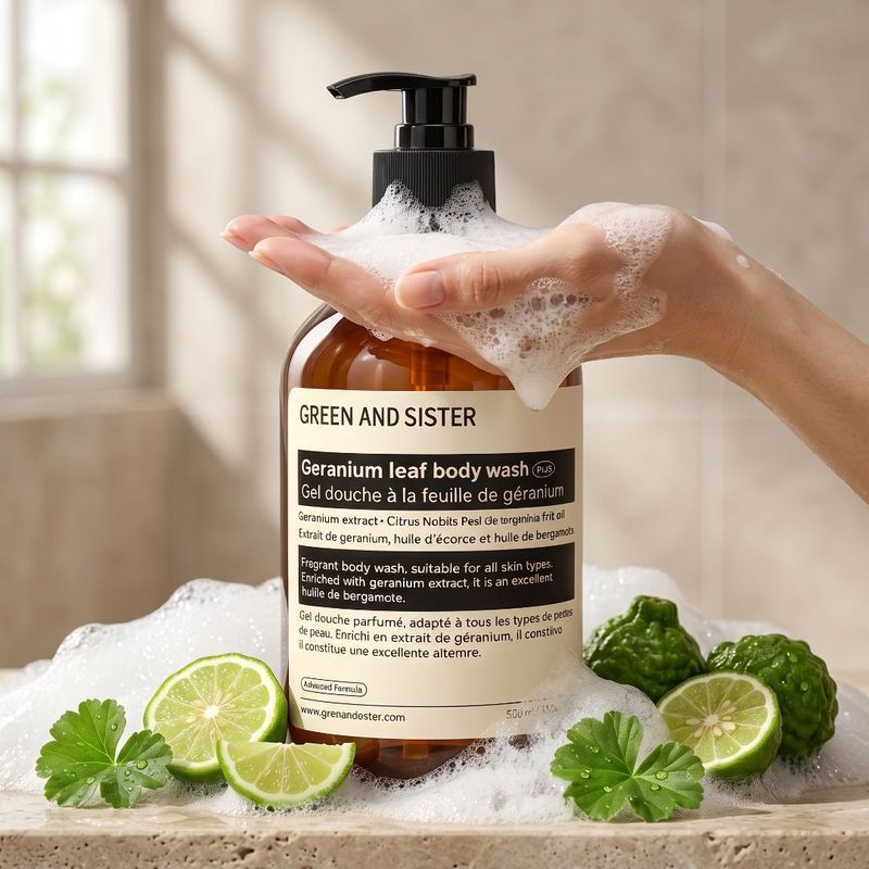 Geranium Leaf Body Wash Beauty Makeup Personal Care Geranium Leaf Citrus Peel Bergamot Peel. 0813
