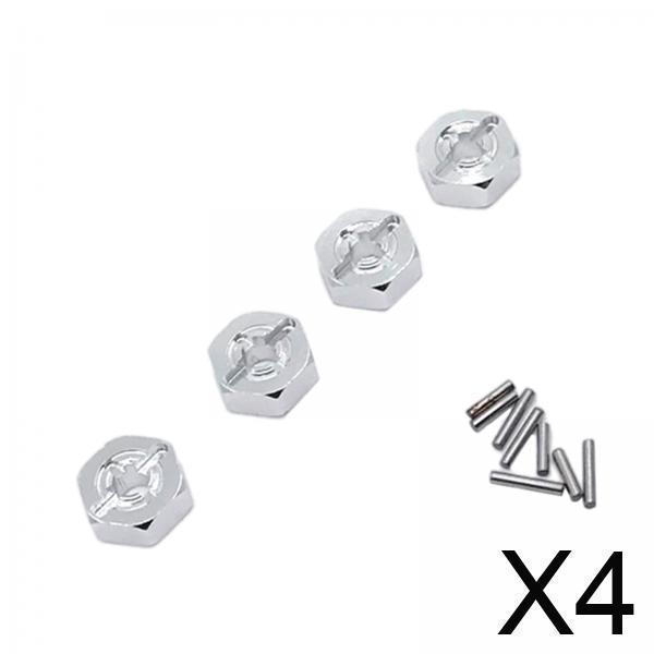 [lzdyyh39k] 2-6 แพ็ค 4x ล้อ Hex Hub ไดรฟ์แปลงอะแดปเตอร์สําหรับ Wltoys 1/14 14400 RC รถ