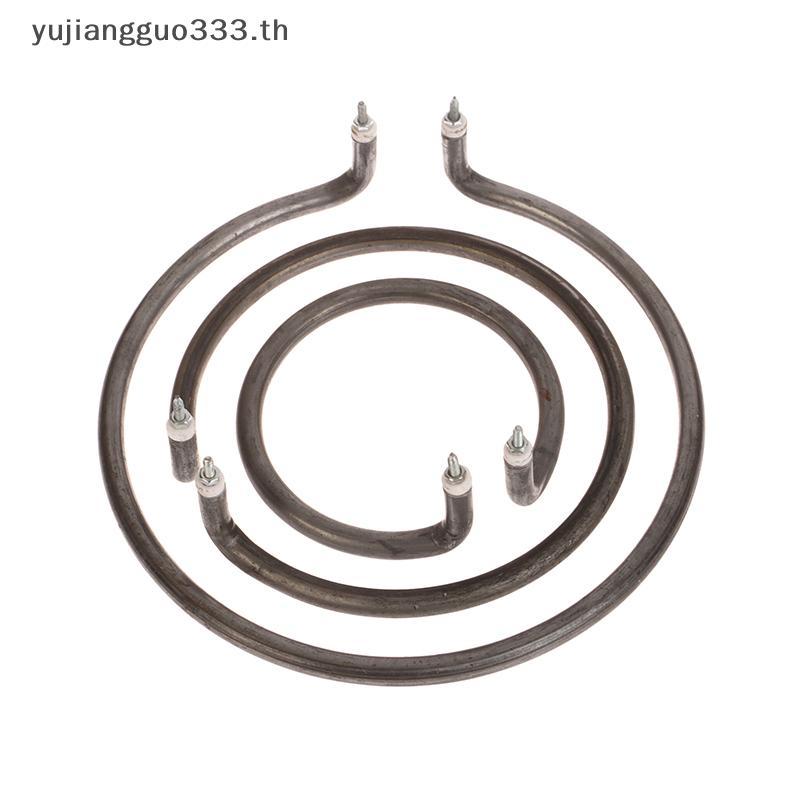 # yujiang # กระทะไฟฟ้าทรงกลมท่อหม้อทําความร้อนพร้อมเหล็กอุปกรณ์เสริมเครื่องทําความร้อนป้องกันสนิมท่อ 500/800W วงกลมรับการเผาไหม้แบบแห้ง .