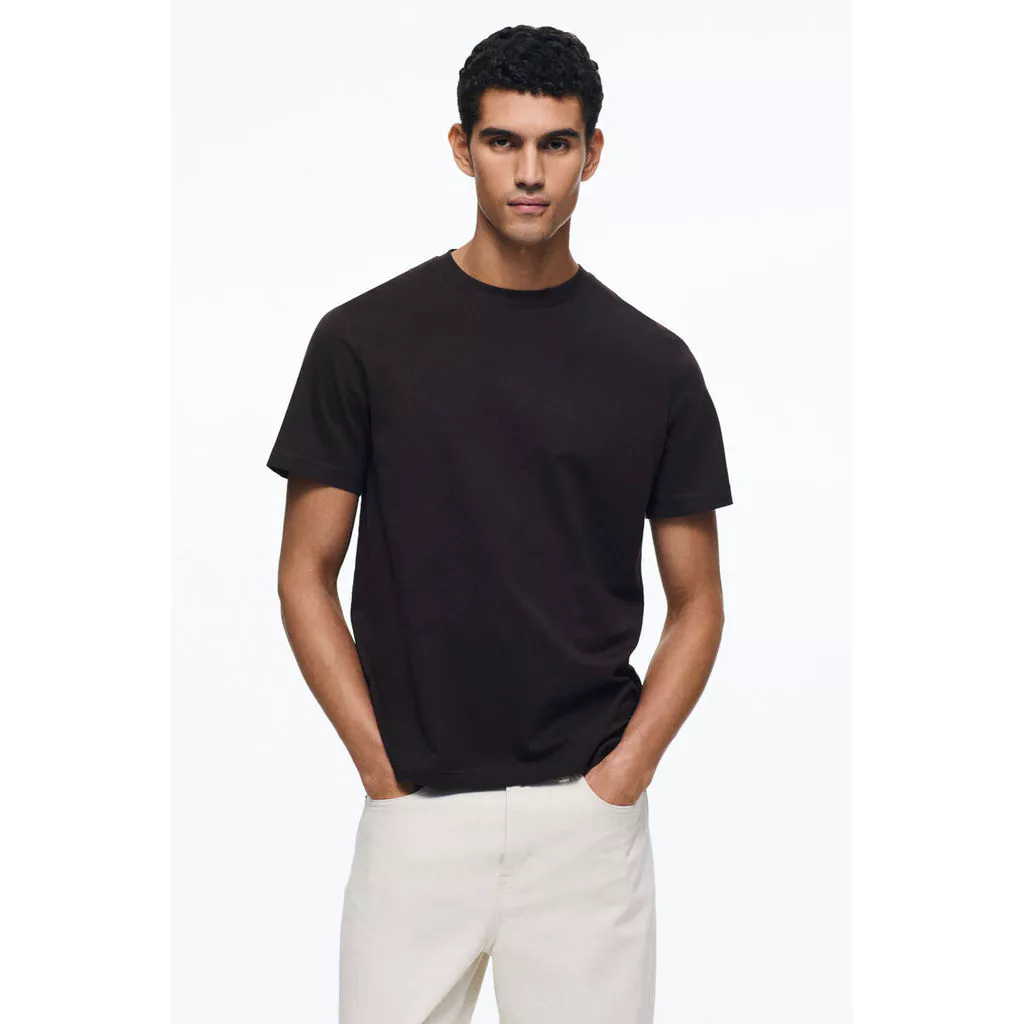 H&M(เอชแอนด์เอ็ม) เสื้อยืดคอกลมทรงปกติ Men Regular Fit Round-neck T-shirt 0685816_20