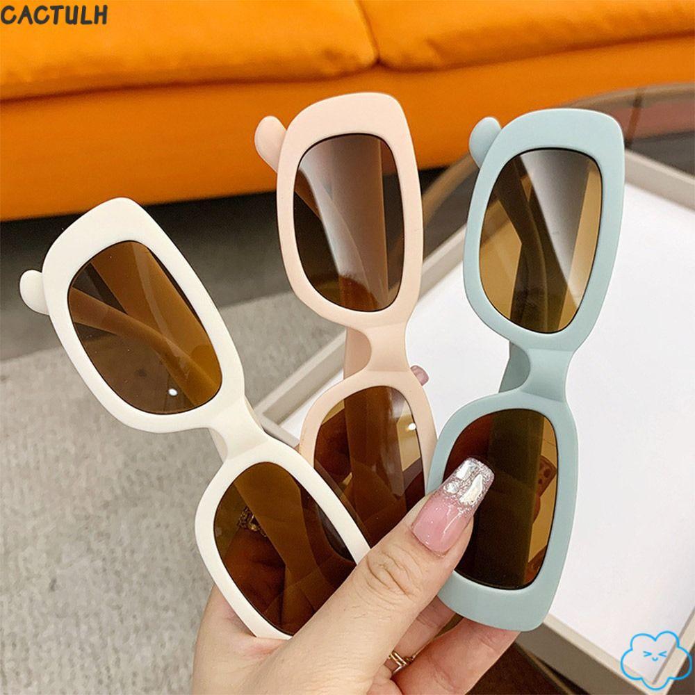 CACTULH Kids Oval Frame Sun Glasses, Sun Protection Outdoor Childrens Square Glasses, Fashion Summer
