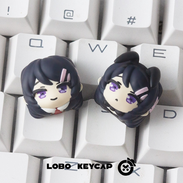 Original Keycap Youth Pig Head Boy Wont Dream Bunny Girl น้องสาวอาวุโส ~ Sakurajima Mai Theme Design