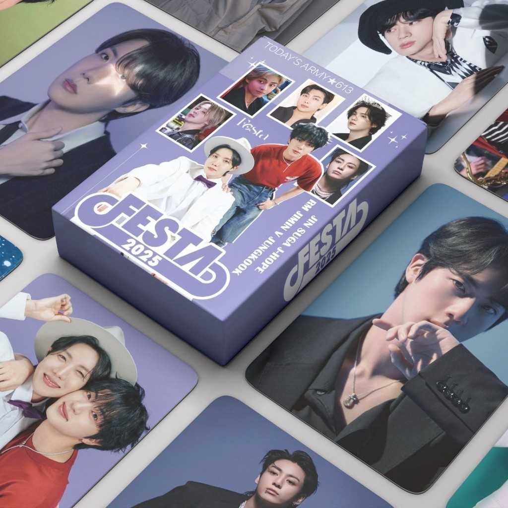 BT BT BTS 12th Anniversary 25 การ์ด FESTA สไตล์ใหม่ Jungkook JIN J-HOPE Kim Taehyung Photocard 8.13