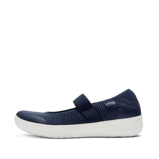 FITFLOP COMM-UBERKNIT MARY JANES รองเท้าทรงบัลเล่ต์ผู้หญิง รุ่น L27-443 สี BLUE
