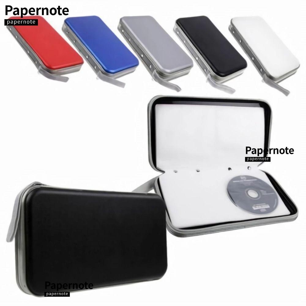 PAPERNOTE CD DVD , Plastic 96 แผ่น CD Storage Holder, Double-side CD Sleeve Home