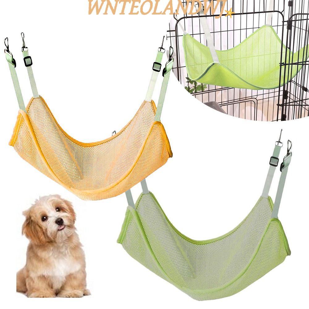 WNTEOLANDWJ เปลญวนสัตว์เลี้ยง,ตาข่ายBreathable Pet Swing Bed,สบายแขวนปรับนอนสัตว์เลี้ยงพักผ่อนเตียงระเบียง