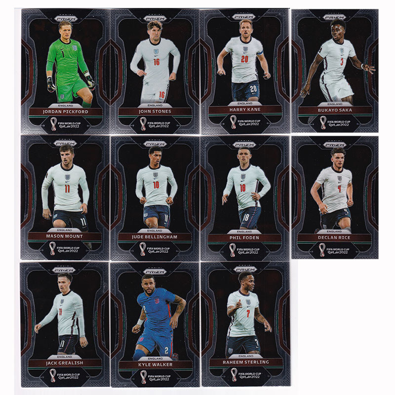 Star Card 2022 World Cup prizm England Team Set Kane Ryce Belling Imgralish