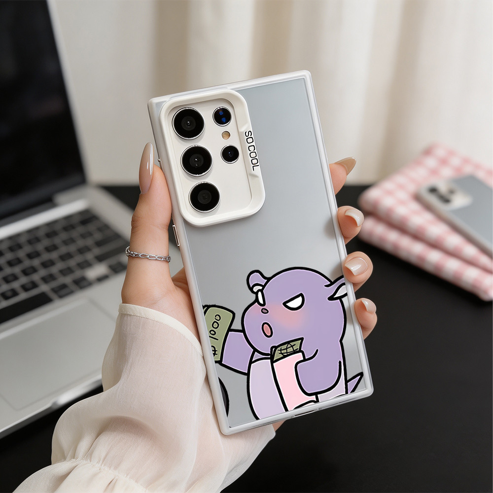 Cool IMD Dollar Purple Bear เคส Samsung สําหรับ Samsung Galaxy S25 Ultra A56 A06 A17 A16