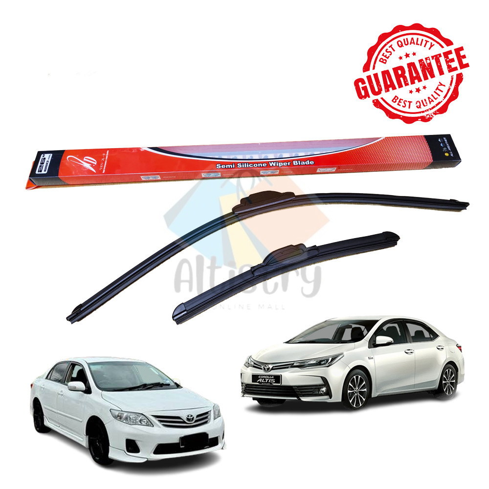 TOYOTA ALTIS ZZE142/ZRE172/ZRE211 2008>DD HIGH PERFORMANCE & JAPAN QUALITY SEMI SILICONE FRONT WIPER