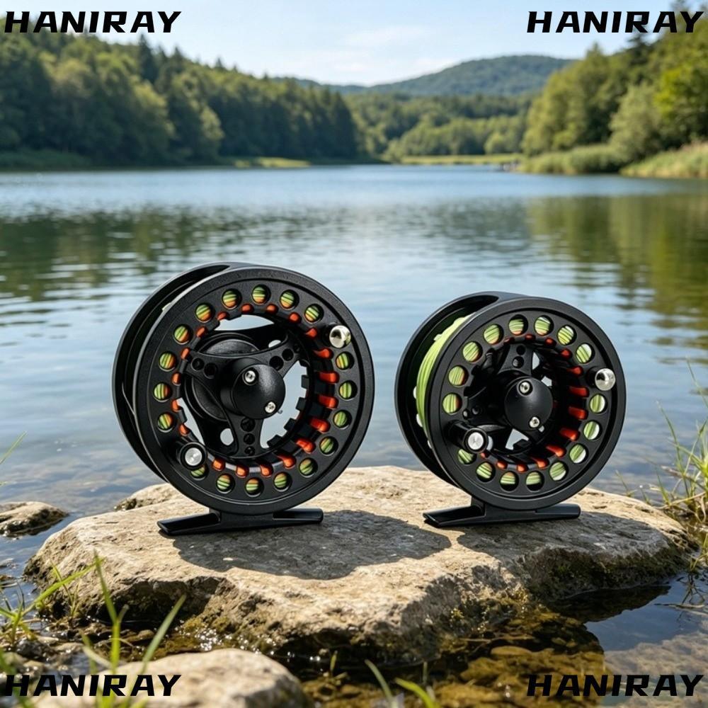 HANIRAY Fly Reel Combo, ขนาดใหญ่ Arbor อลูมิเนียม Fly Fishing Reel, Smooth WF Floating Fly Line Back