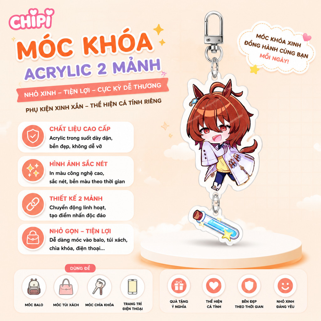 Agnes Tachyon (Umamusume) - พวงกุญแจอะคริลิค Desputater