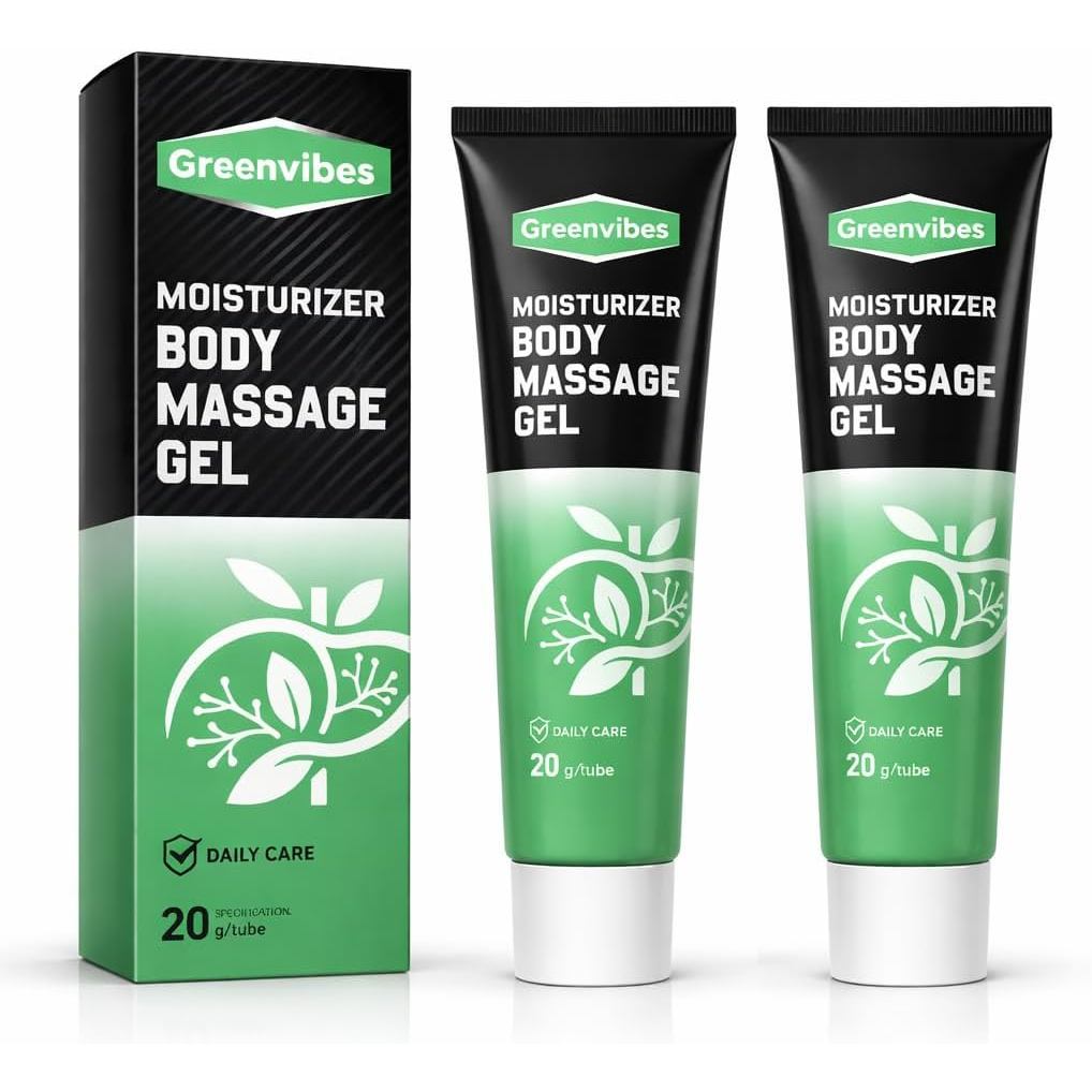 Greenvibes Moisturizer Body Massage Gel, ing Cooling Gel Fast-Absorbing Herbal Blend with Poria Coco