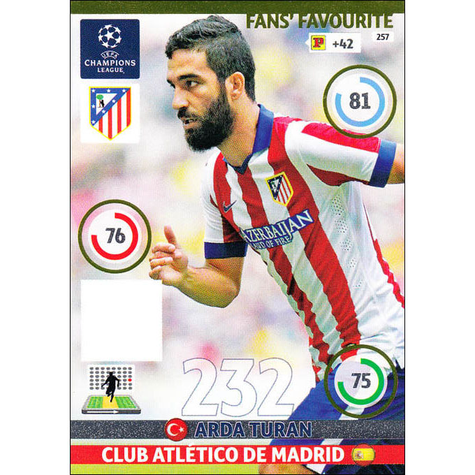 Panini 14-15 Championship Game Edition Star Card 257 FF Card Arda Turan Turan