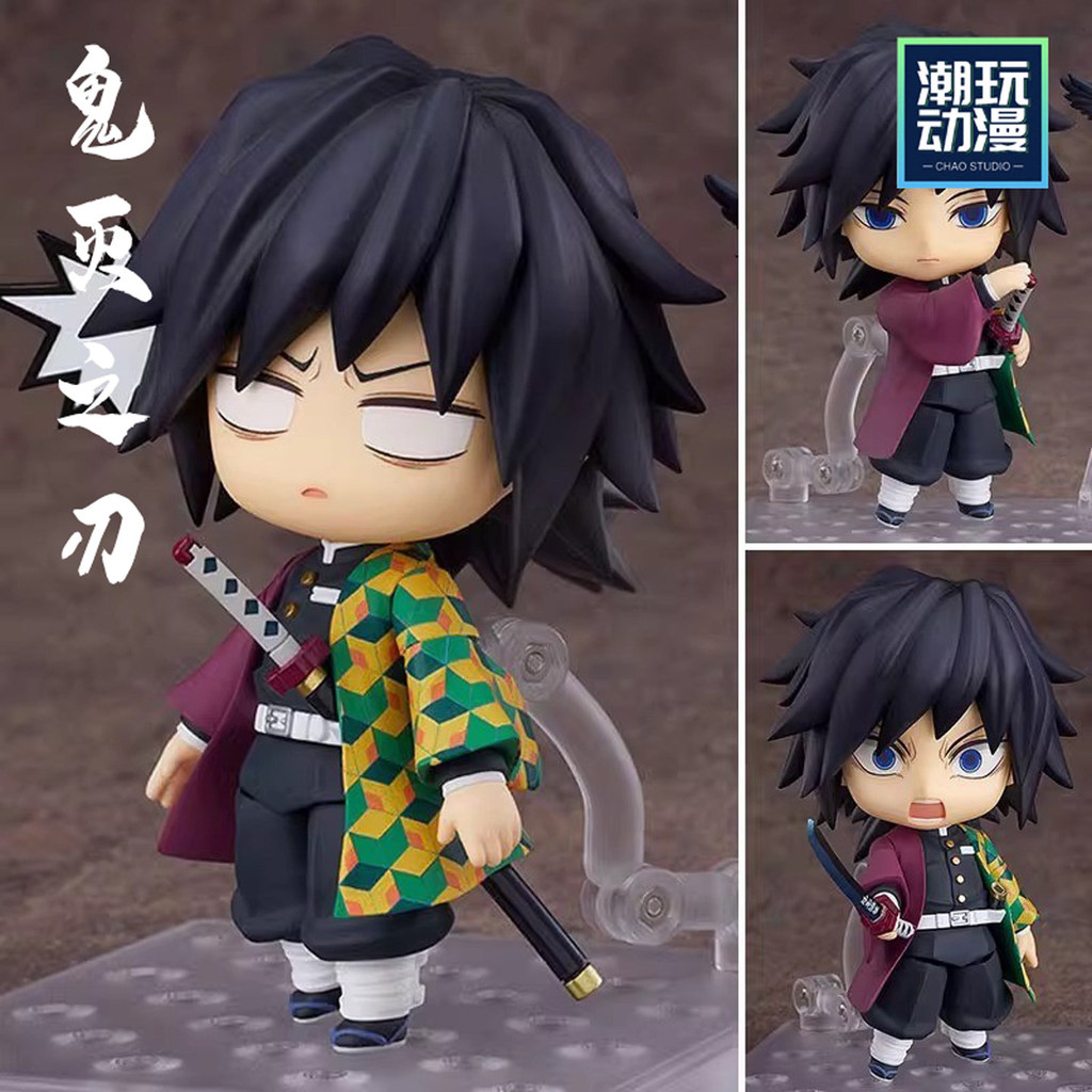 พร้อมสต็อกขายร้อน Demon Slayer Hand-Made Movable Tomioka Giyuu Jiuzhu คอลัมน์น้ําTanjiro Zenitsu Nen