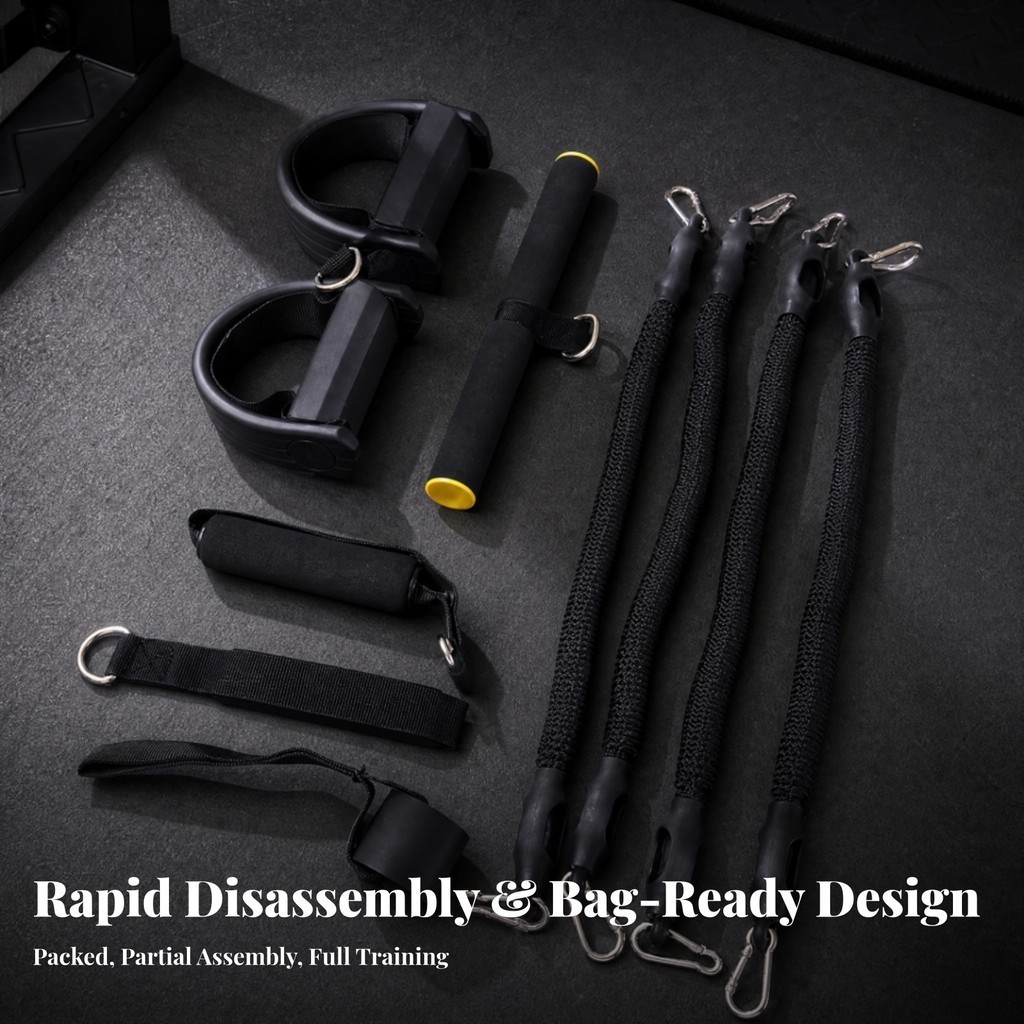 Foot-Pedal Resistance Exerciser Full Body Resistance Tube Exerciser พร้อมเท้าเหยียบอุปกรณ์ออกกําลังก