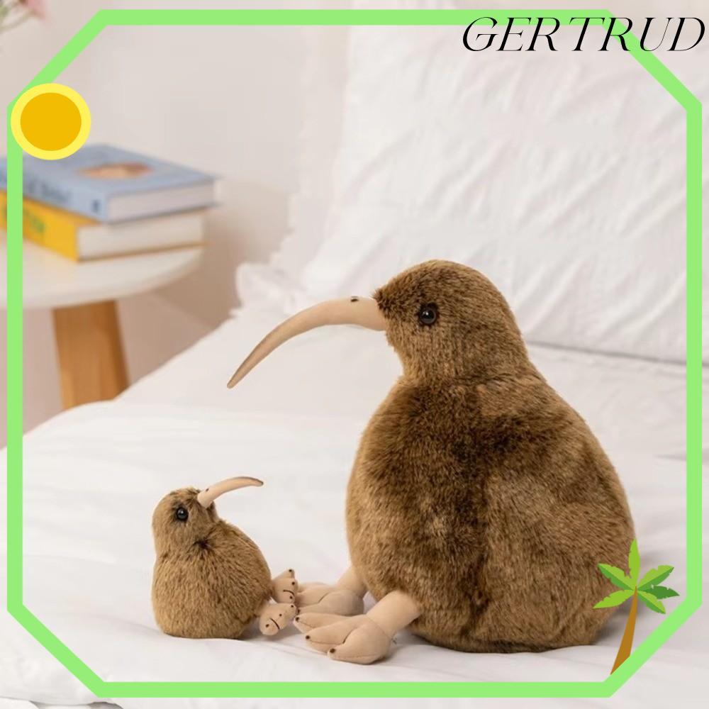 GRERTUD Kiwi Bird Plush ของเล่น,ตุ๊กตาสั้นนุ่มยัดไส้ Kiwi Bird Plushie, Fluffy Texture PP Cotton บรร