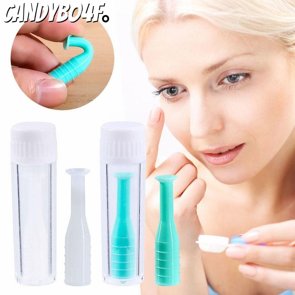 CANDYBO4F เครื่องมือแทรก 5 ชิ้น, เลนส์ Scleral แท่งดูดแข็ง, เลนส์แข็งสร้างซิลิโคนชิ้นเดียว Plunger R