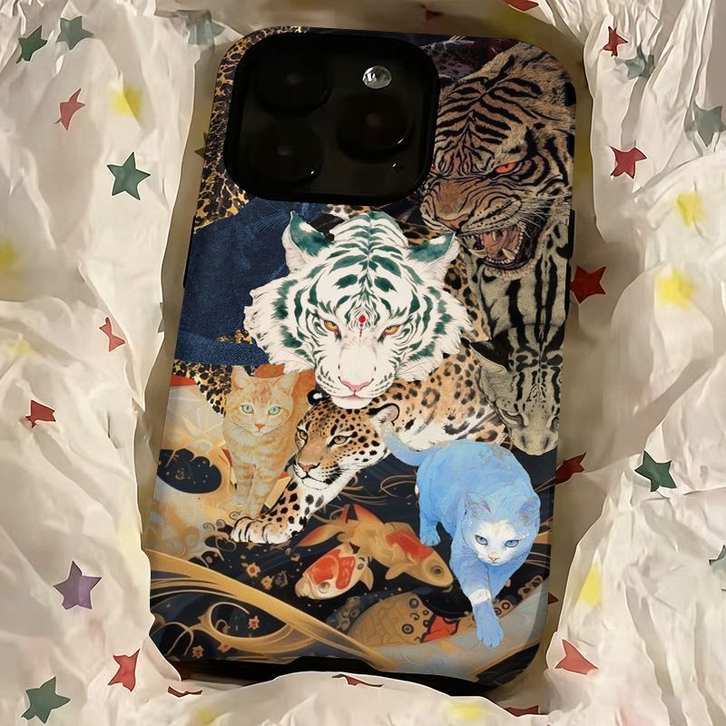 Cat OPPOReno16/15/14/13/12 เคสโทรศัพท์ Android FindX9s ฟิล์ม Two-in-One A97 One Plus Ace กันกระแทก