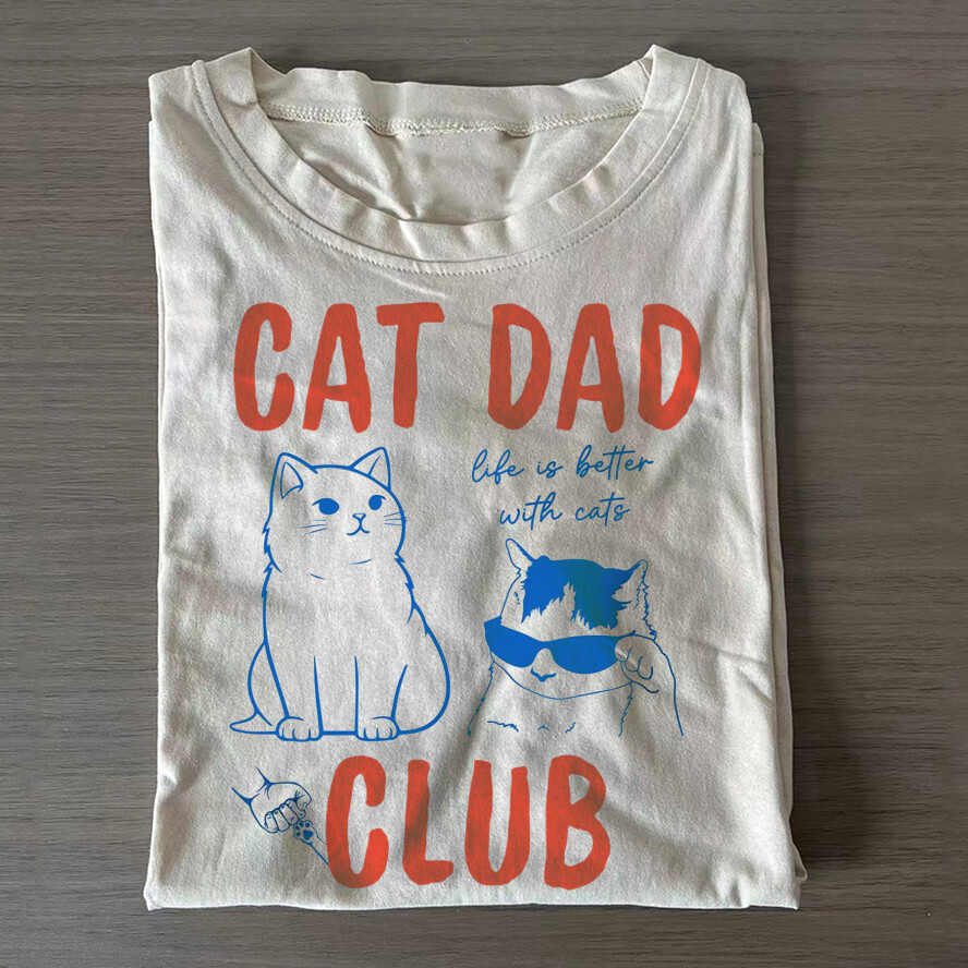 เสื้อยืด Cat Dad Club