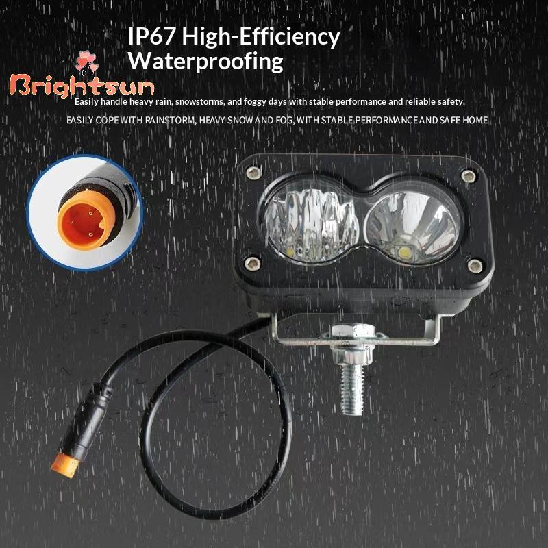 [BT-t] 3 นิ้ว LED Pod Spotlight ความเข้มสูงหมอกสําหรับ Ridstar Q20 รถจักรยานยนต์ Piup Offroad Snowmo