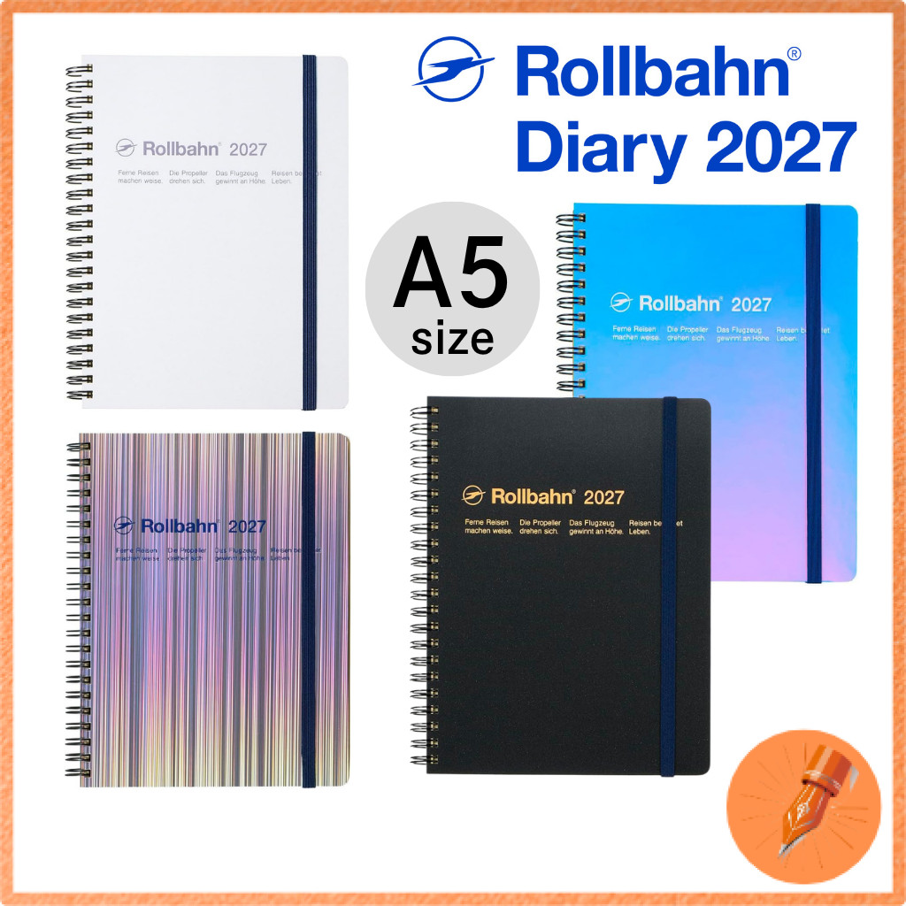 DELFONICS 2027 Metallic A5 Rollbahn Diary Planner Starting October 2026