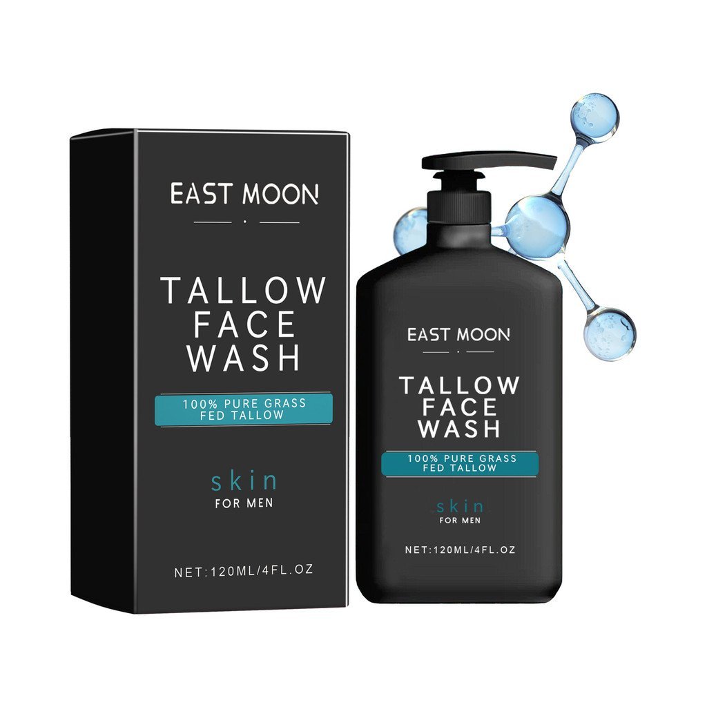 East Moon Mens Daily Facial Cleanser ทําความสะอาดล้ําลึกสดชื่นกระชับผิวรูขุมขน Moisturizing Whitenin