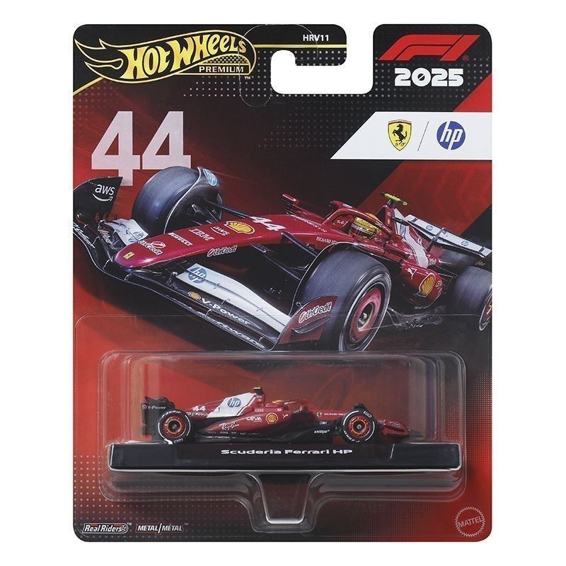 จัดส่งในวันเดียวกัน [Hot Wheels] รถรุ่น HRV11 (L-44 Ferrari F1 ยางพื้นยางเหล็ก