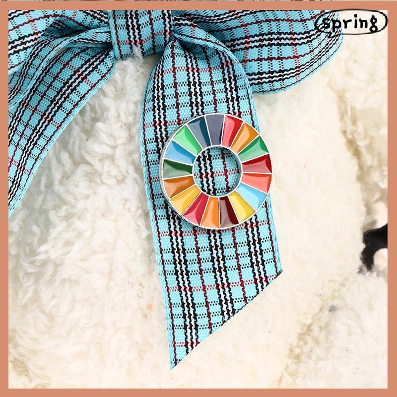 PCLUYBOY Enamal 17 สี Sustainable Development Goals เข็มกลัด United Nations Pin Badge PCLUYBOY