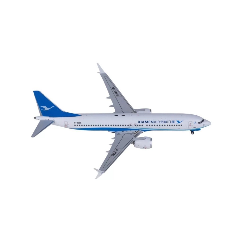 [สต๊อกพร้อม] NGmodels 1: 400 Airplane Model Xiamen Airlines Boeing 737 MAX 8 B-208L Only Unboxing Se