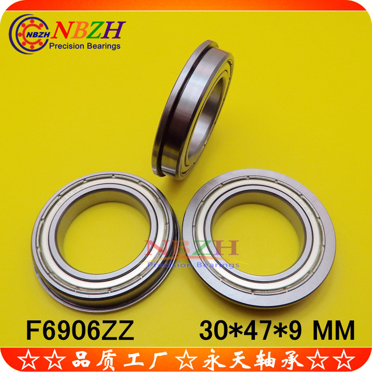 NBZH ถ้วยหน้าแปลน Shi แบริ่ง F6906ZZ F6906-2RS 30 * 47 * 50 * 9 * 2.25 มม. XB3M