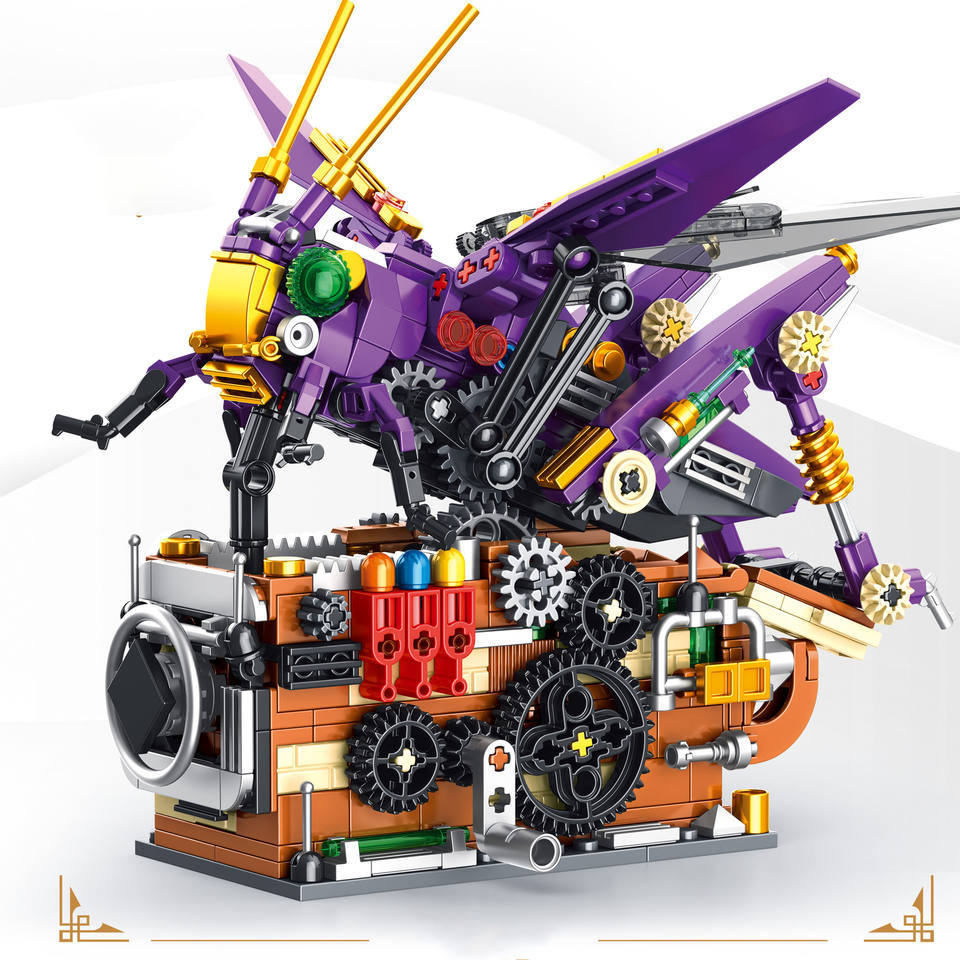 GMS T2099-2105 Mechanical Shark แมลงสัตว์ Series ABS พลาสติก Building Block ของเล่นก่อสร้าง EN71 ได้