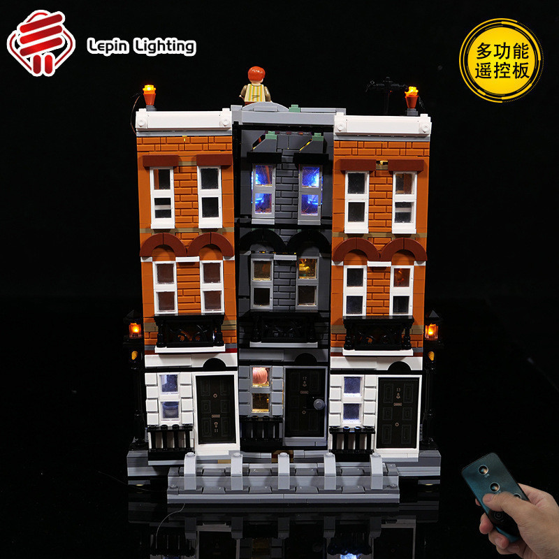 ไฟบล็อกตัวต่อ เหมาะสําหรับ Lego 76408 Harry Potter Grimo Square No. ไฟ LED รีโมทคอนโทรล 12 ดวง