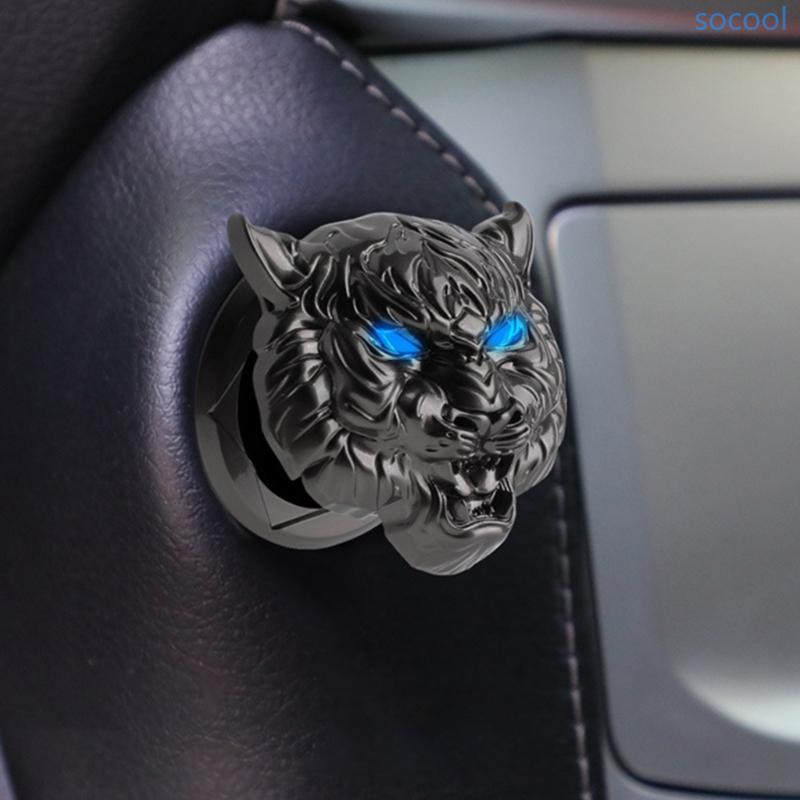 Soc * Push Start ฝาครอบปุ่มกดเครื่องยนต์รถหยุดปุ่มฝาครอบ Push to Start ฝาครอบปุ่มจุดระเบิดป้องกัน Tr