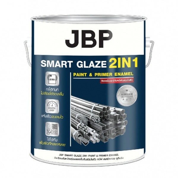 JBP สีน้ำมัน SMART GLAZE 2in1 Gloss #G7002 1 กล. สีดำ