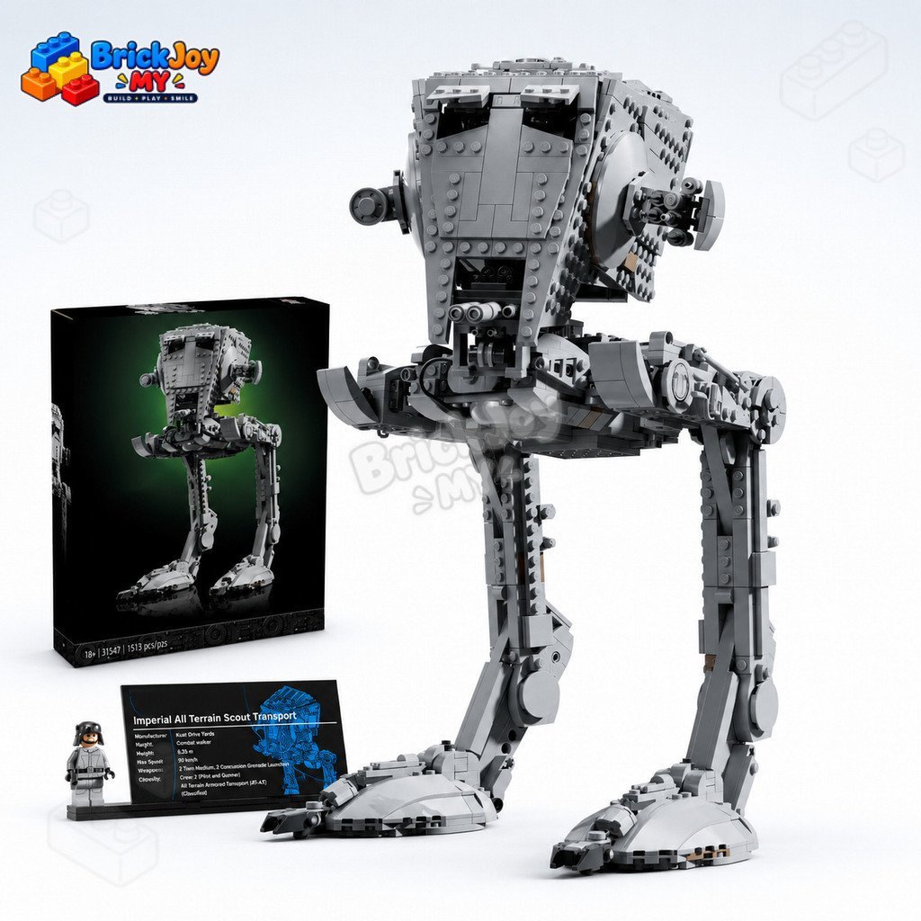 สินค้าพร้อมส่ง 75417 UCS AT-ST Building Blocks Set, All Terrain Scout Walker Robot Model DIY Brick A
