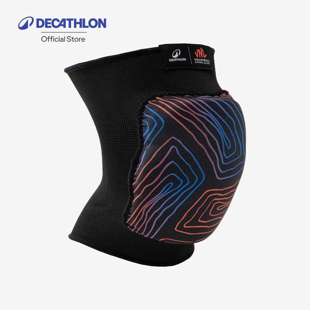 Decathlon Adult Volleyball Official Vnl Knee Braces สนับเข่าวอลเลย์บอลสำหรับผู้ใหญ่มาตรฐาน Vnl รุ่น Vkp100 - Black