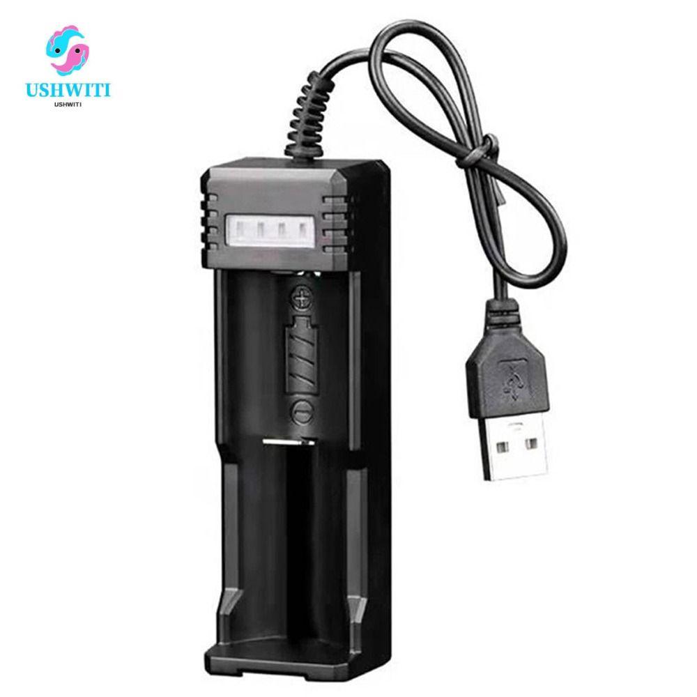 MLINX แบตเตอรี่ USB Charger สะดวก 3.7V-4.2V แบตเตอรี่ลิเธียม Charger Li-ion แบตเตอรี่ 18650 แบตเตอรี